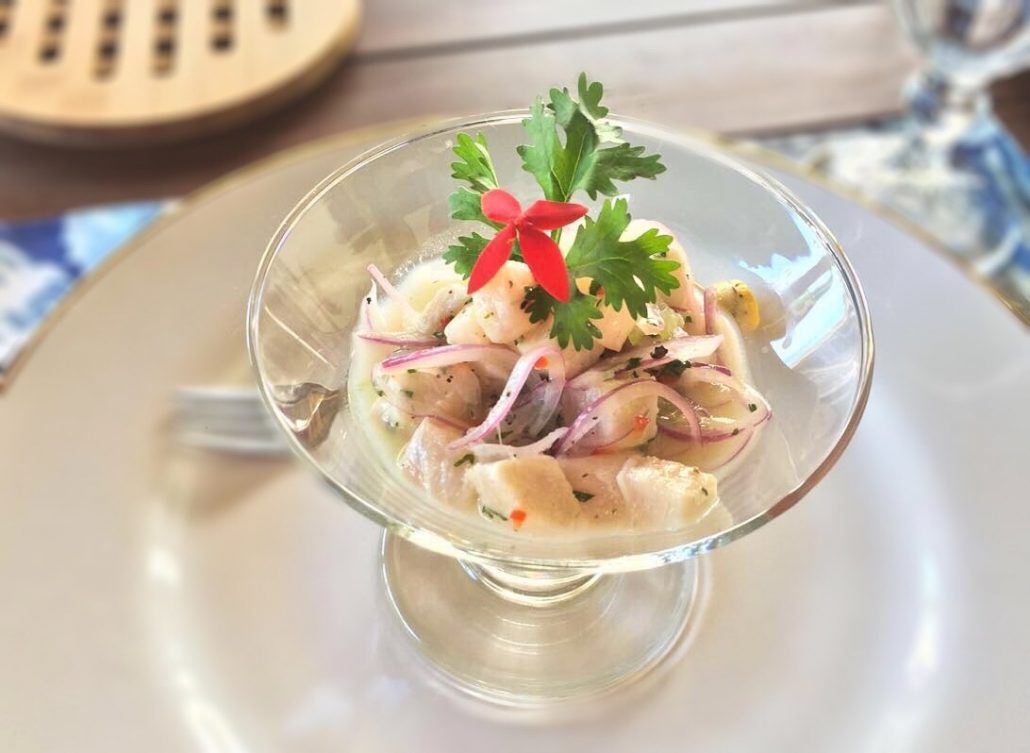 Ceviche de Robalo. Felippe Augusto - https://reportergourmet.com.br